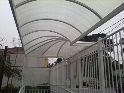 Toldo de Policarbonato Alveolar em SP